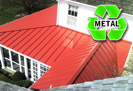 Recyclable metal roof